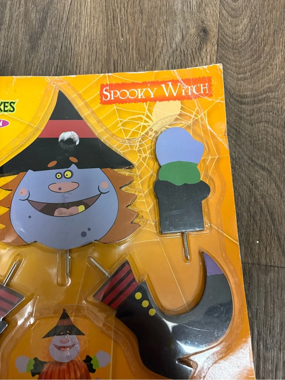 Vintage Spooky WitchHalloween Pumpkin Stakes Pumpkin Decoration